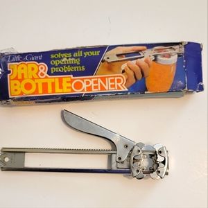 Little giant vintage jar and bottle opener!